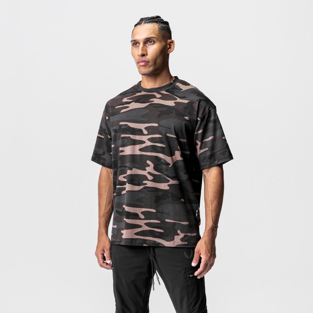 ASRV 0514. COTTONPLUS™ OVERSIZED TEE - RUST CAMO